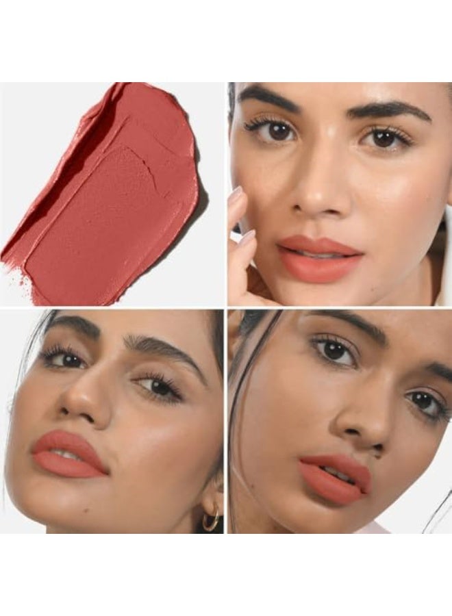 كيرو أحمر شفاه كيرو مويست مات - لون خوخي داكن (مرجاني نيود)، 4.2 غرام | غني بالأصباغ، يدوم طويلاً، مرطب، لا يسبب الجفاف، لا يتلطخ، مقاوم للتلطخ | عناية بالبشرة غنية بالزيوت الطبيعية - Image 4